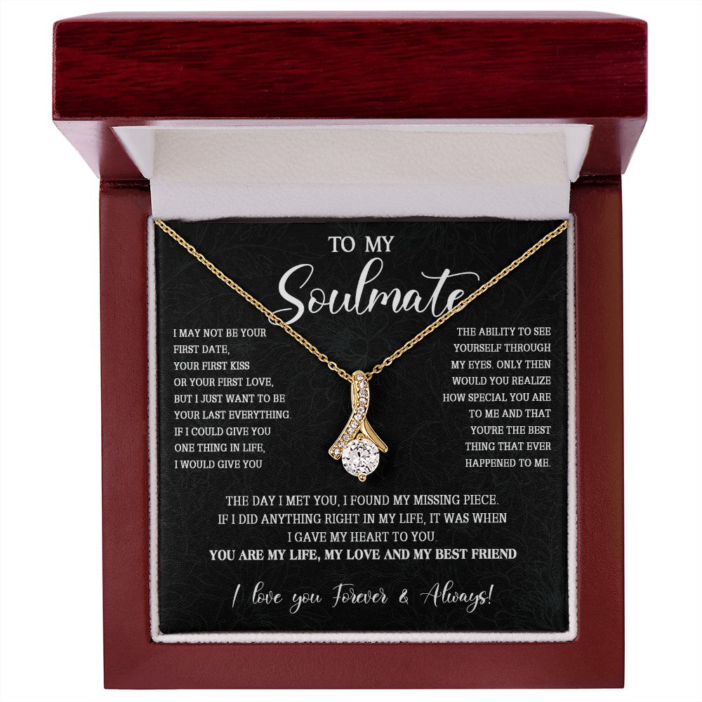 473B To My Soulmate Necklace, Christmas Gift For Her, Gift For Soulmate, Gift For Her