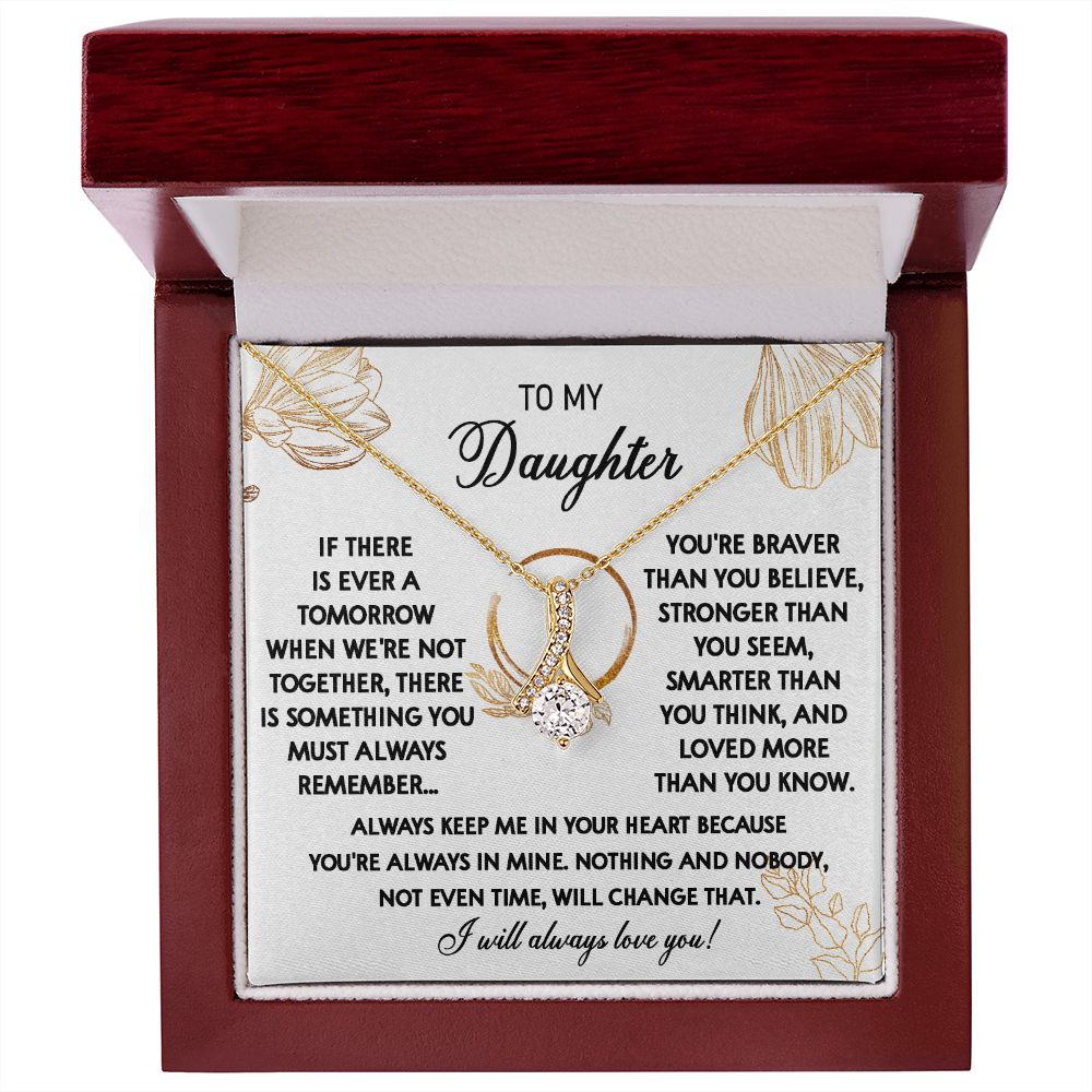 111B To My Daughter Necklace, Daughter Gift From Dad, Mom, Xmas Gift, Birthday Gift