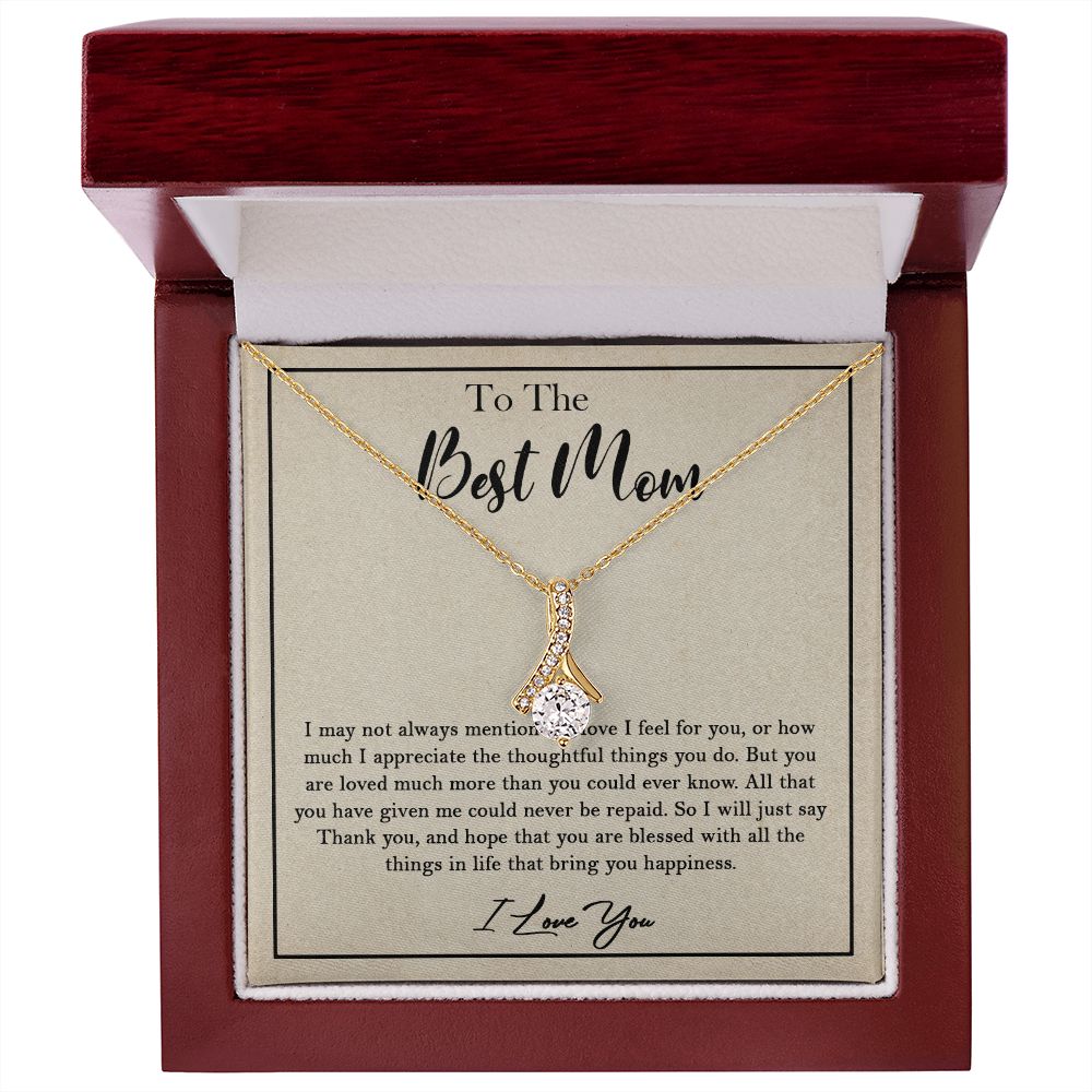435B To My Best Mom Necklace, Birthday Xmas Gift, Gift For Mom from Son or Daughter