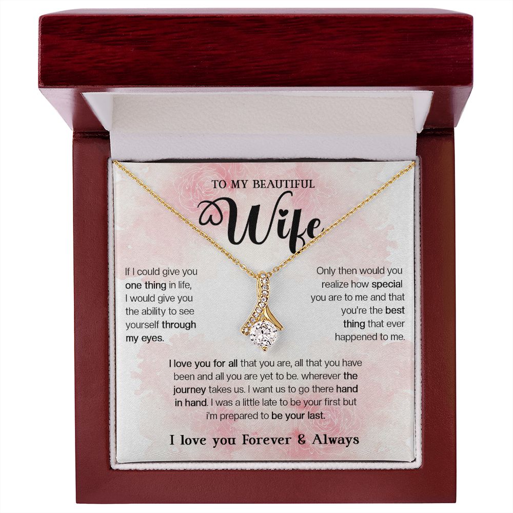 465B To My Wife Necklace, Xmas, Valentine Gifts For Her, Gift For Girlfriend Wife