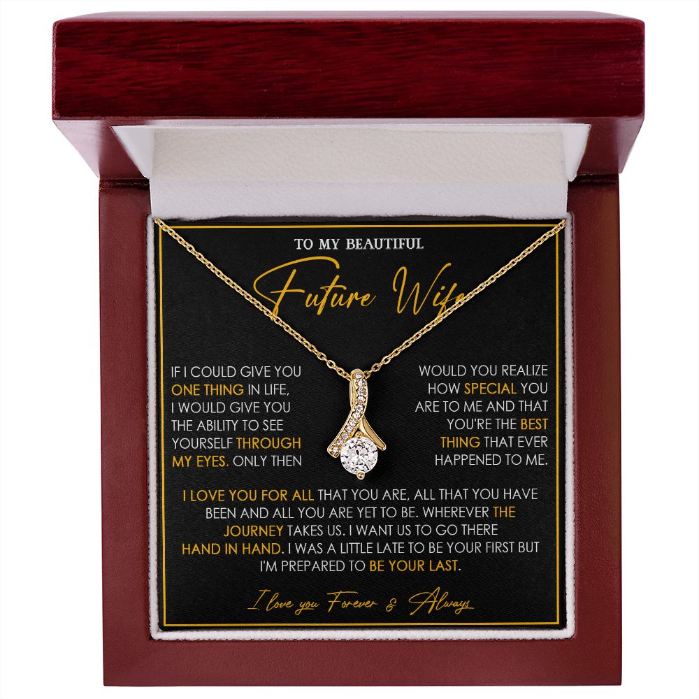 735B To My Future Wife Necklace, Birthday Gift For Girlfriend, Valentine Gift for Her