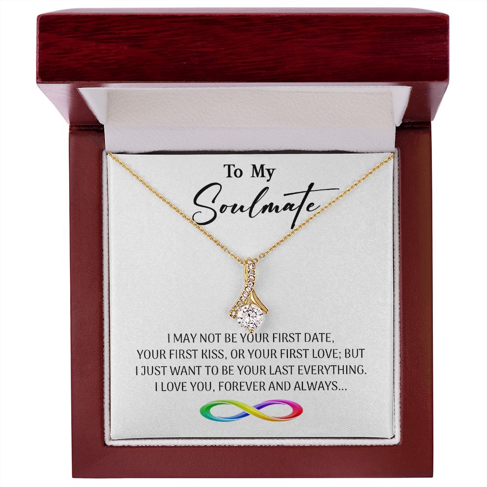 470B To My Soulmate Necklace, Valentine Gifts For Her, Gift For Girlfriend Wife