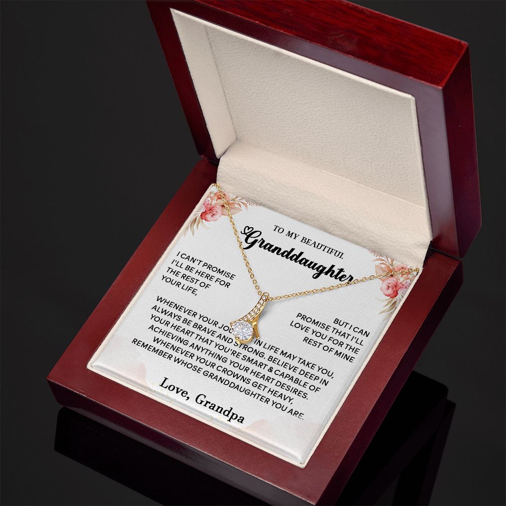 434B To My Granddaughter Necklace, Birthday Gift For Granddaughter, Christmas Gifts