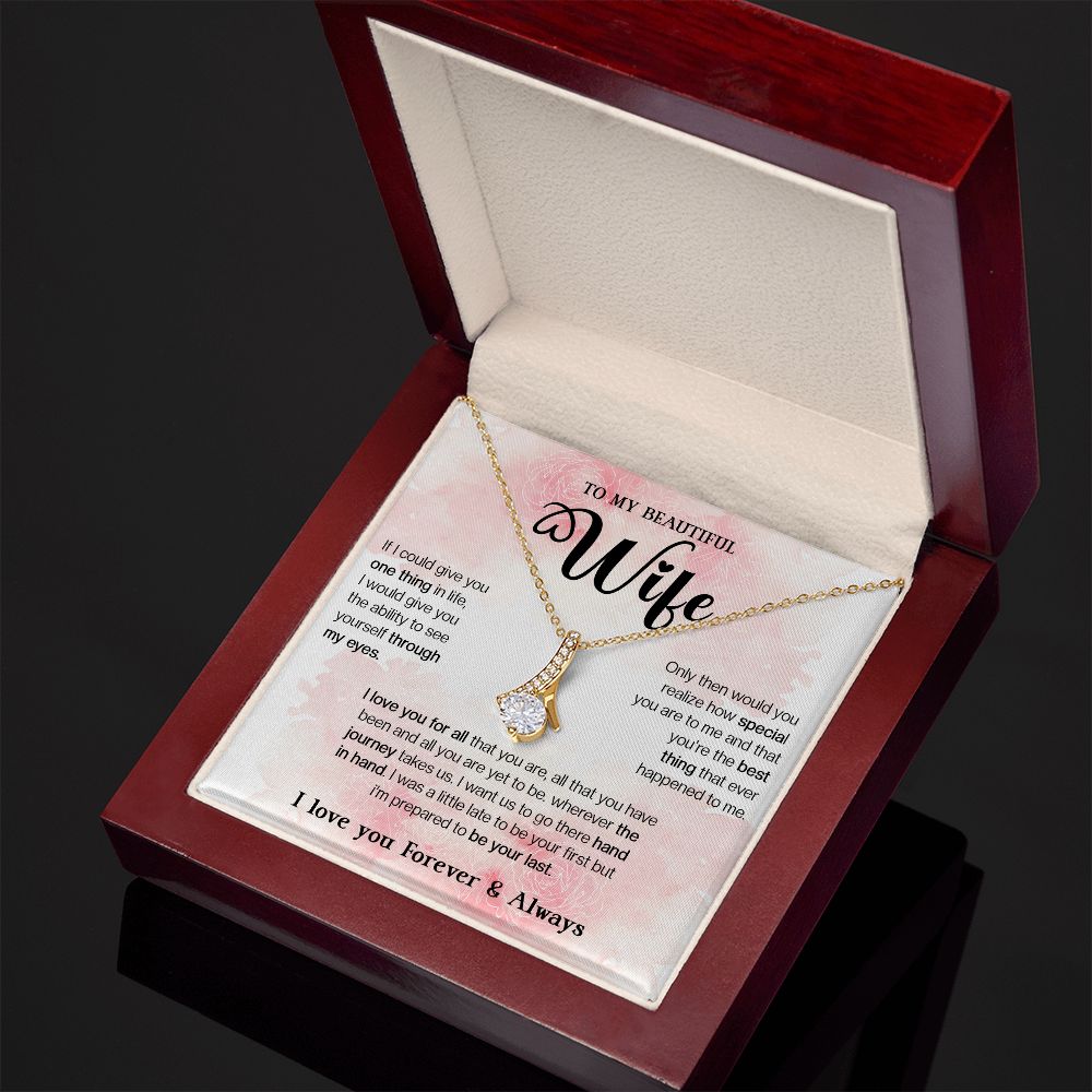 465B To My Wife Necklace, Xmas, Valentine Gifts For Her, Gift For Girlfriend Wife