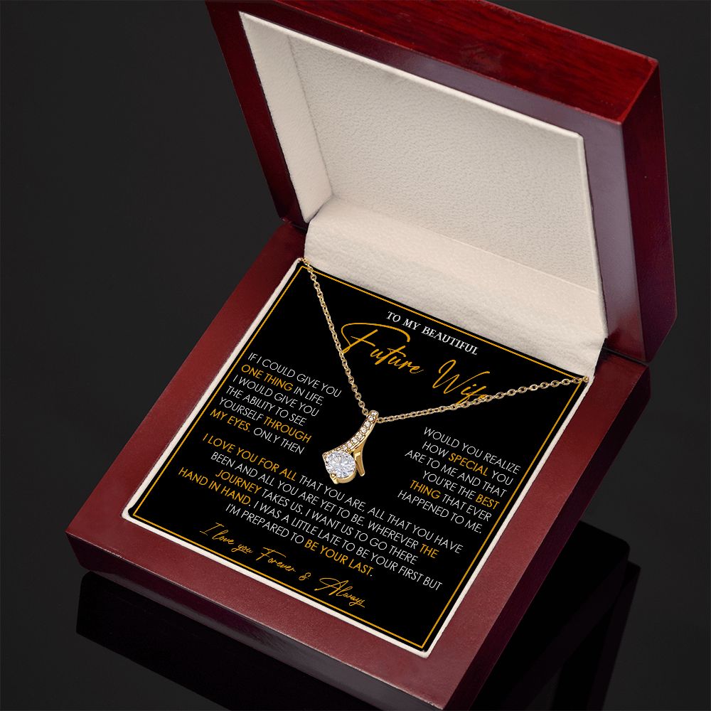 735B To My Future Wife Necklace, Birthday Gift For Girlfriend, Valentine Gift for Her