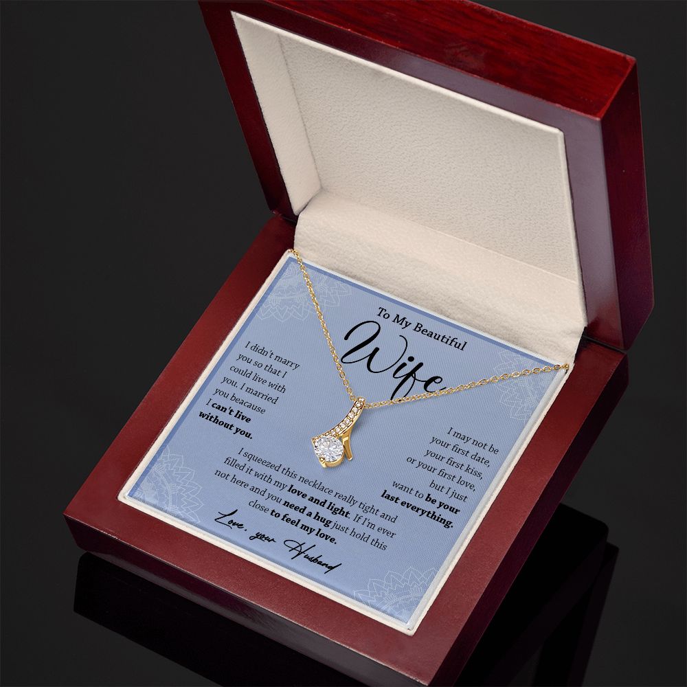 472B To My Wife Necklace, Necklace Gifts For Wife From Husband, Gift For Soulmate