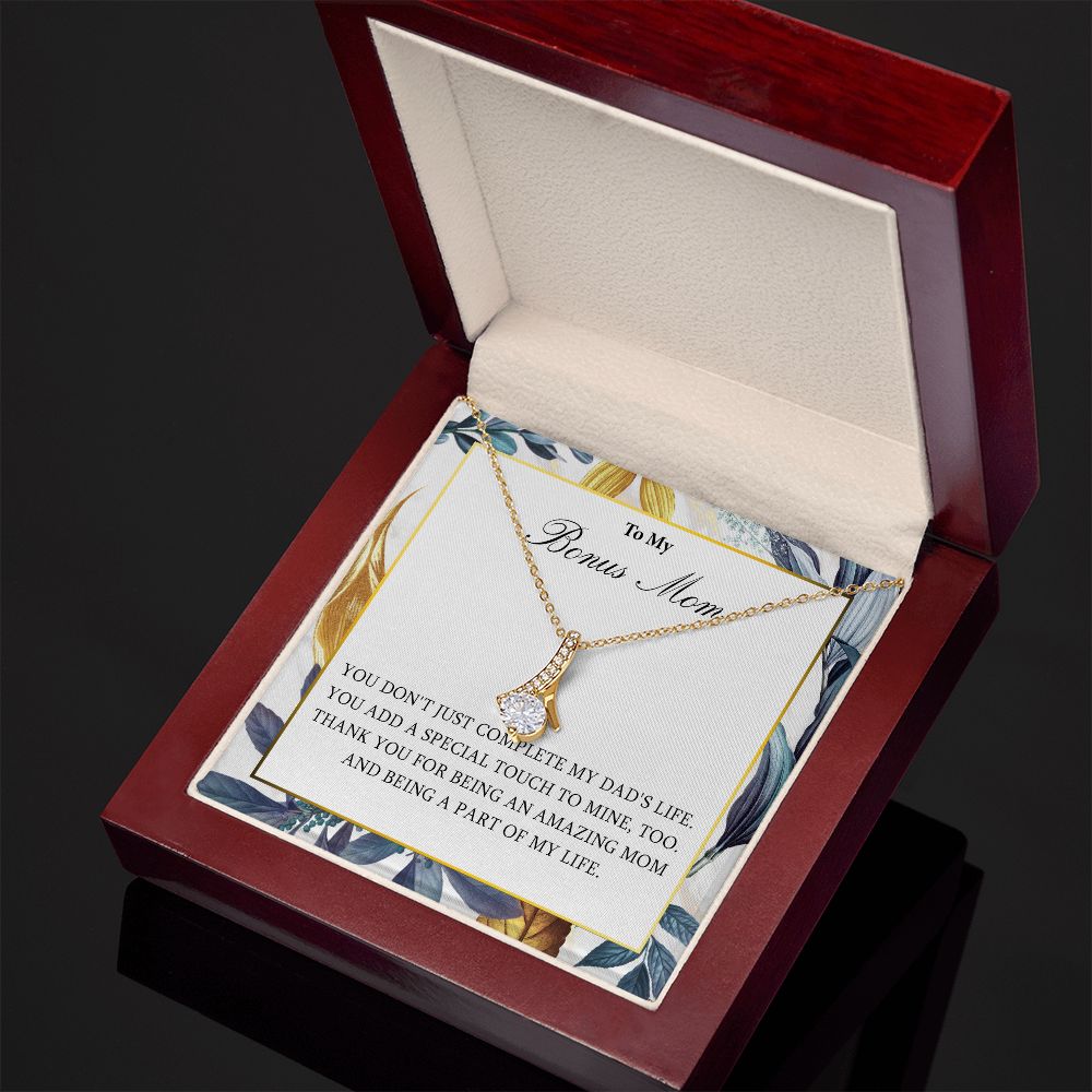 551B Necklace Gift for Bonus Mom, To My Bonus Mom Necklace, Mother Necklace, Birthday