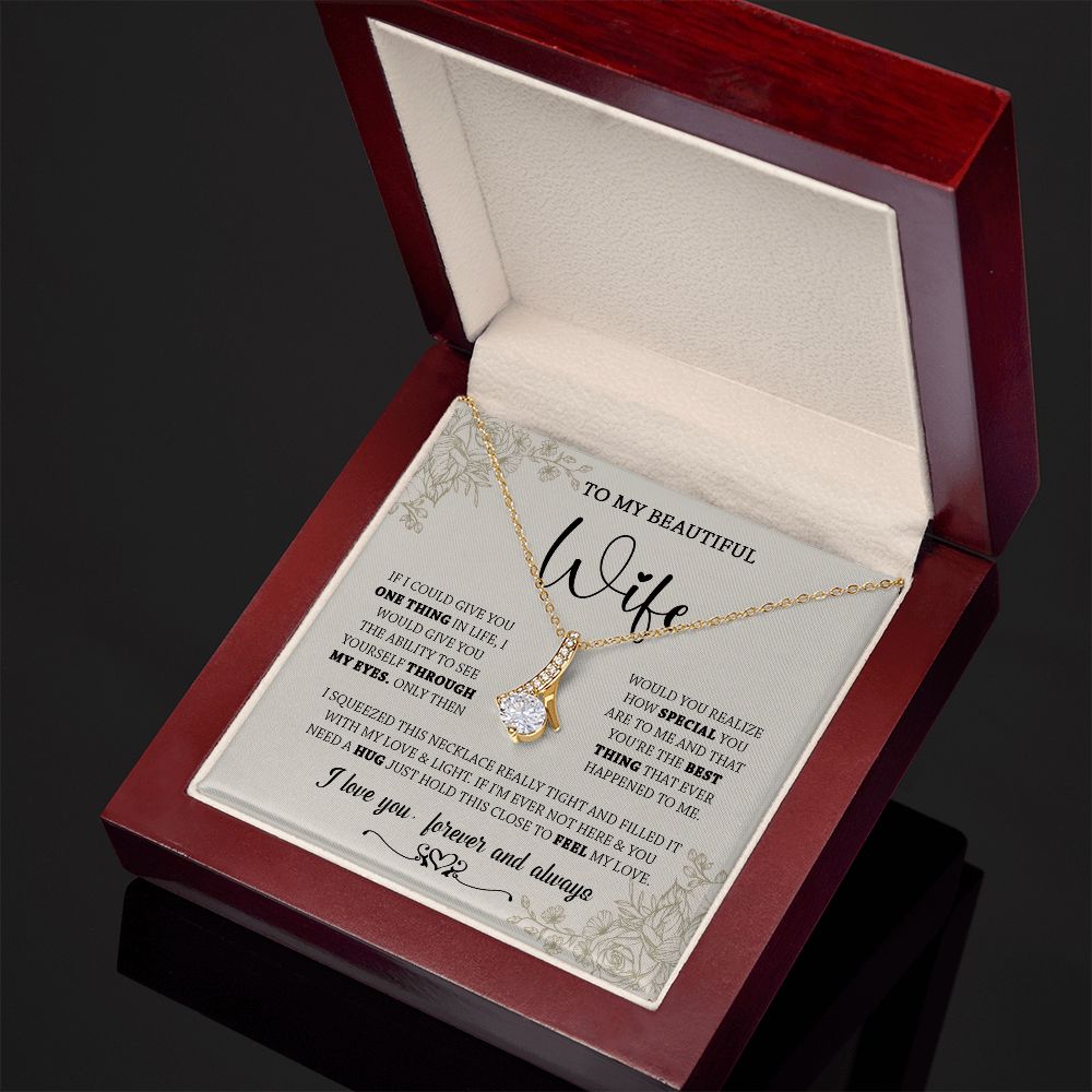 438B To My Wife Necklace, Gifts For Wife, Love Necklace Gifts For Wife From Husband
