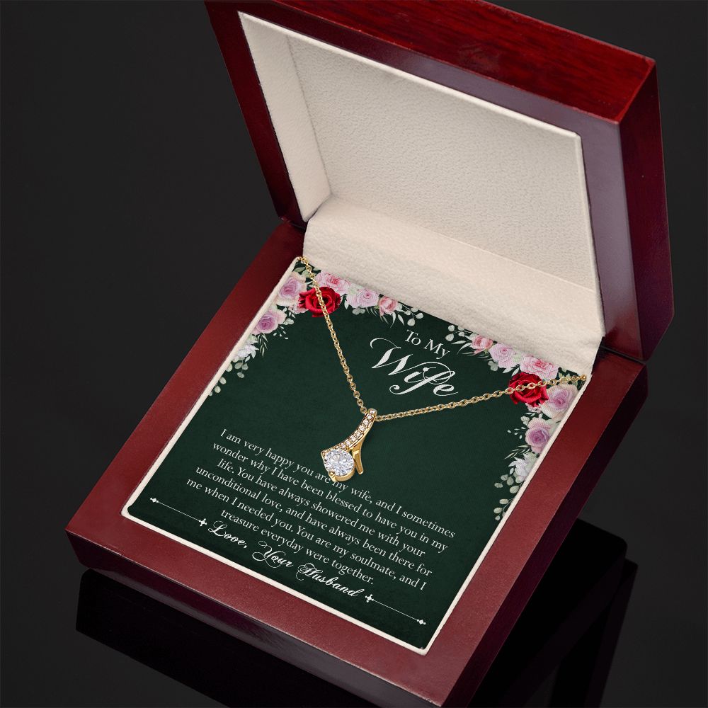 417B To My Wife Necklace Gift For Your Wife - Happy To Have You In My Life