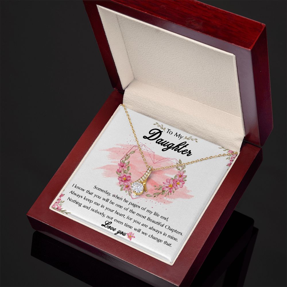 54D To My Daughter Necklace, Birthday Gift For Daughter, Graduation Jewelry