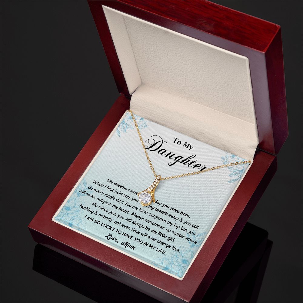 574B To My Daughter Necklace, Gift for Daughter from Mom, Mother Daughter Necklace