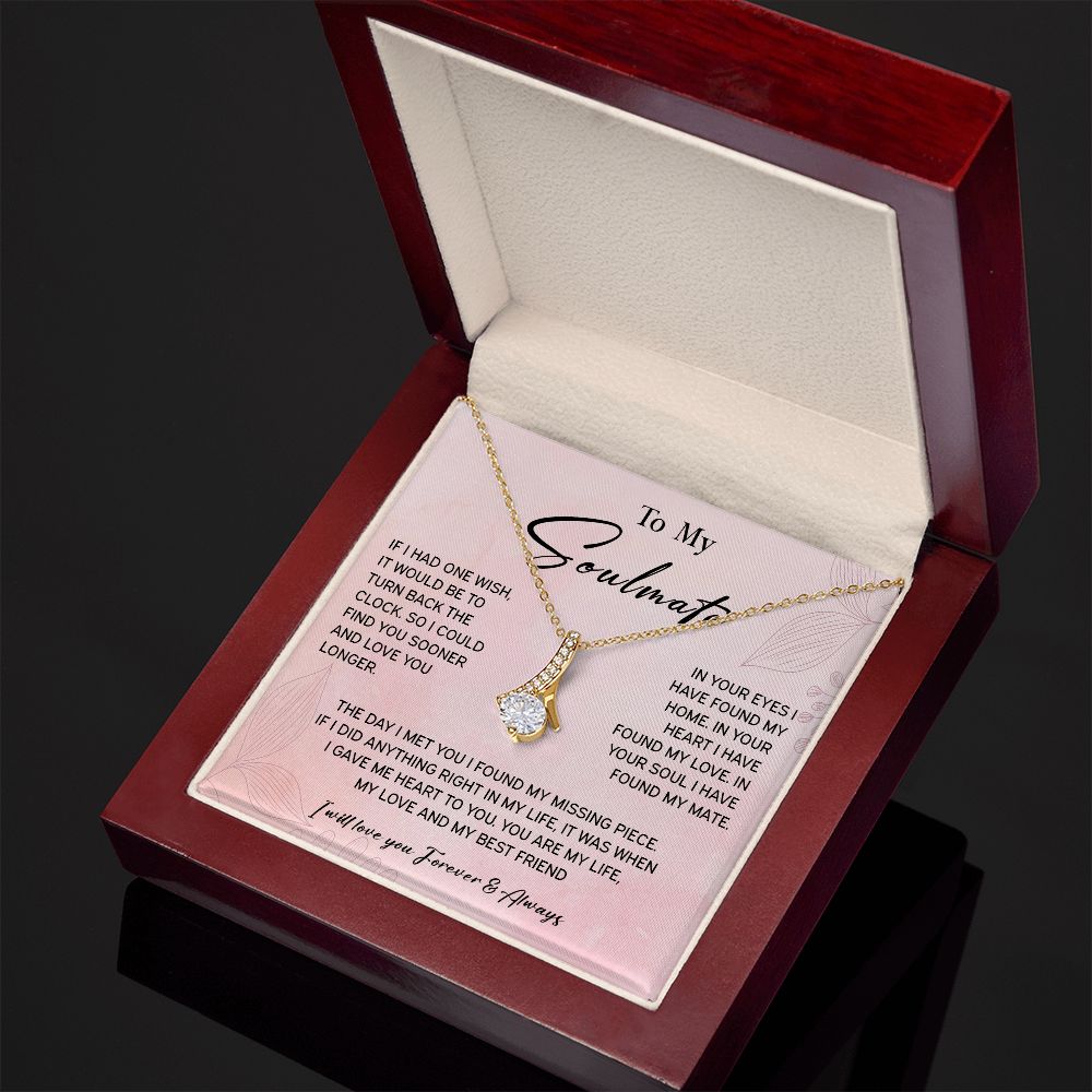 464B To My Soulmate/Wife Necklace Gift for Fiancée / Girlfriend Gifts for Her