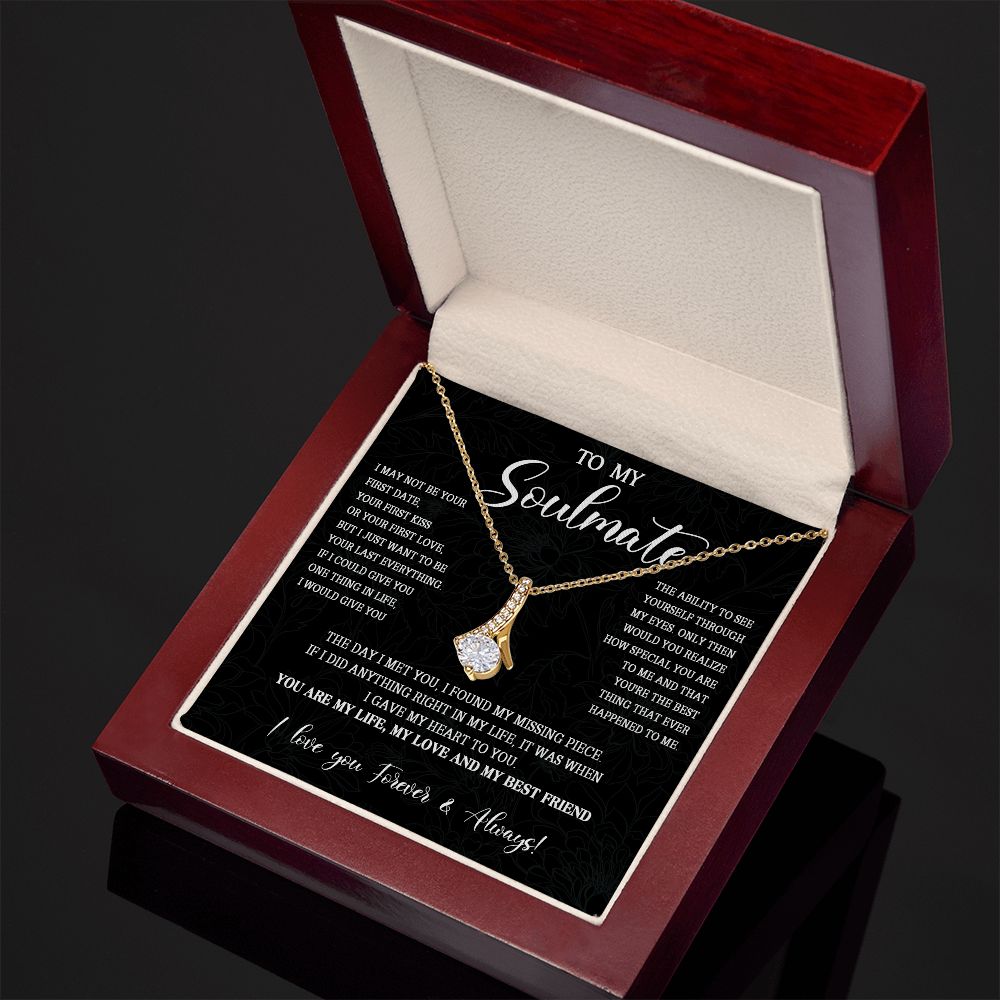 473B To My Soulmate Necklace, Christmas Gift For Her, Gift For Soulmate, Gift For Her