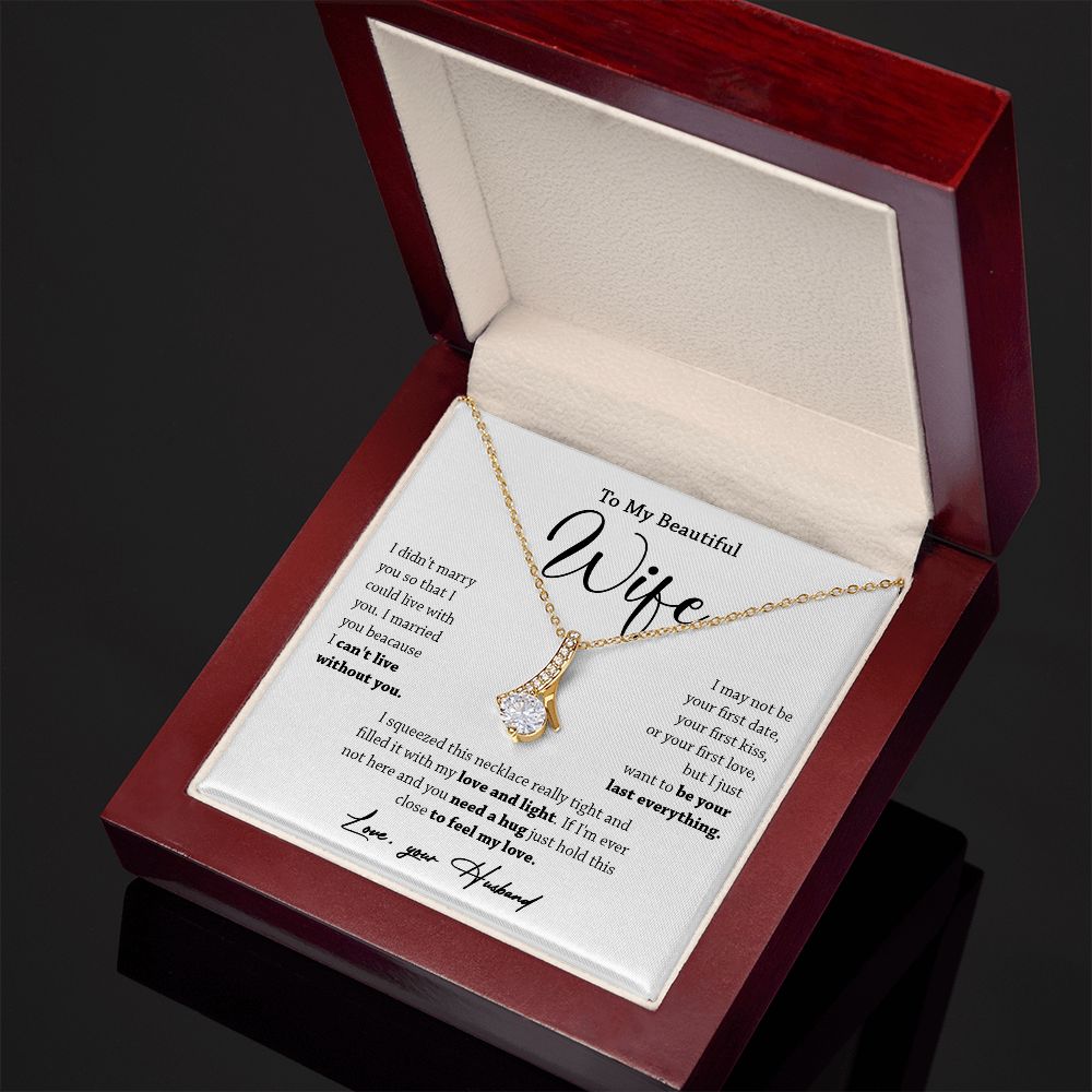 449B To My Wife Necklace, Valentine Gift For Her, Gift For Soulmate, Gift Birthday