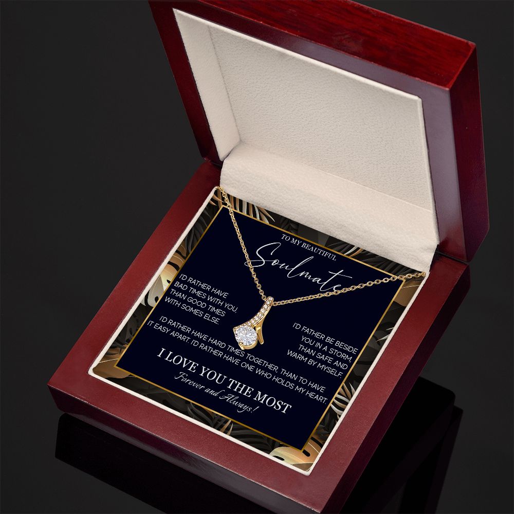 553B Soulmate Necklace, To My Soulmate Necklace, Birthday Gifts for Wife, Girlfriend