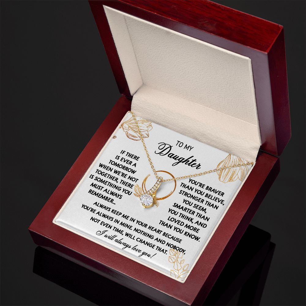 111B To My Daughter Necklace, Daughter Gift From Dad, Mom, Xmas Gift, Birthday Gift