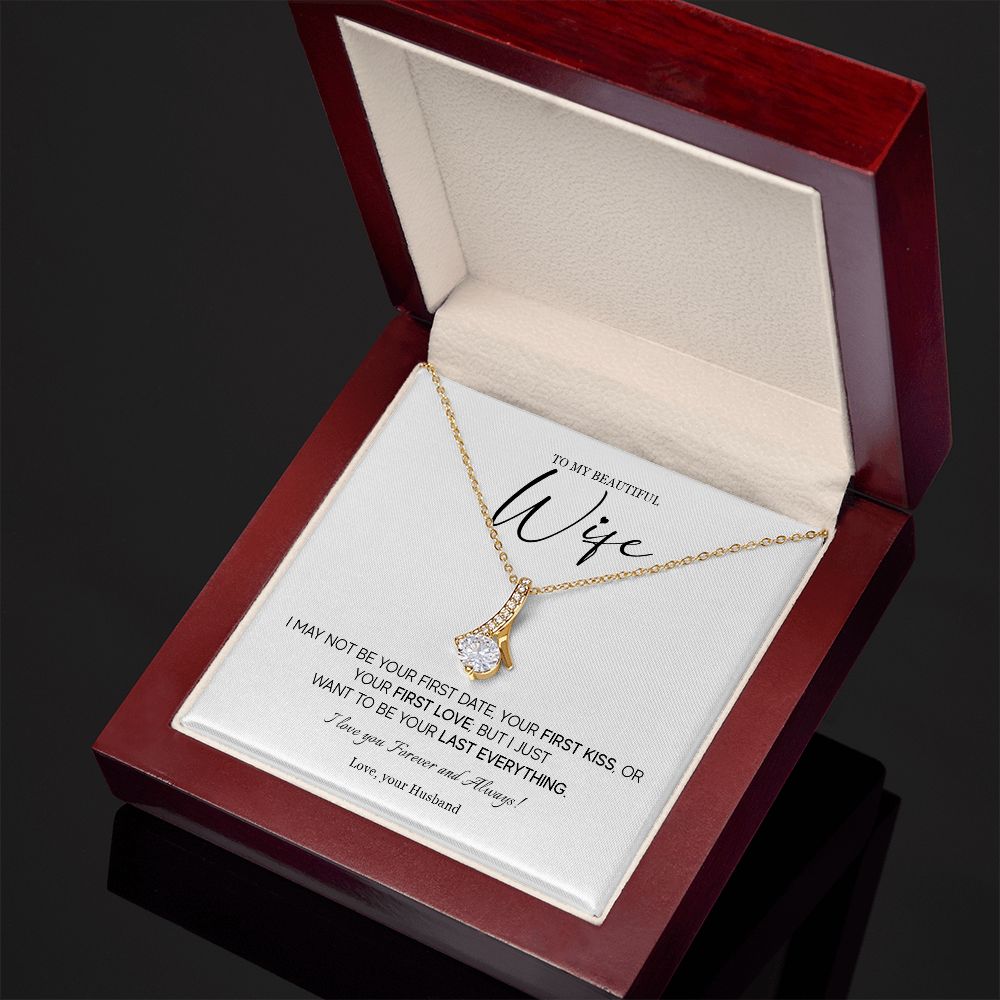557B Necklace For Wife From Husband, To My Wife Necklace, Hot Wife Birthday Gifts