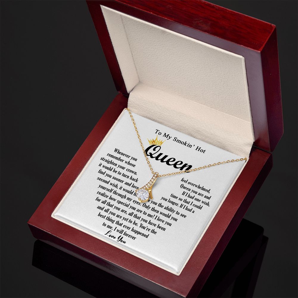443B To My Smokin Hot Necklace, Gift For Wife Soulmate Valentines Day, Birthday Gift
