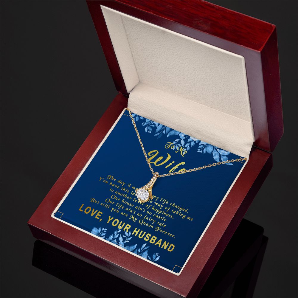 77B To My Wife Necklace, Gift For Wife, Anniversary Gift For Wife, Gift Birthday