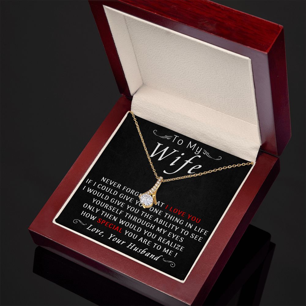 78B To My Wife Necklace, Gift For Wife From Husband, Wife Birthday Gift Necklace