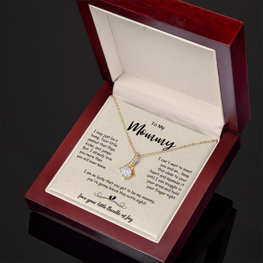 439B To My Mom Necklace, Christmas, Birthday Gift From Son, Daughter, Mom To Be Gift
