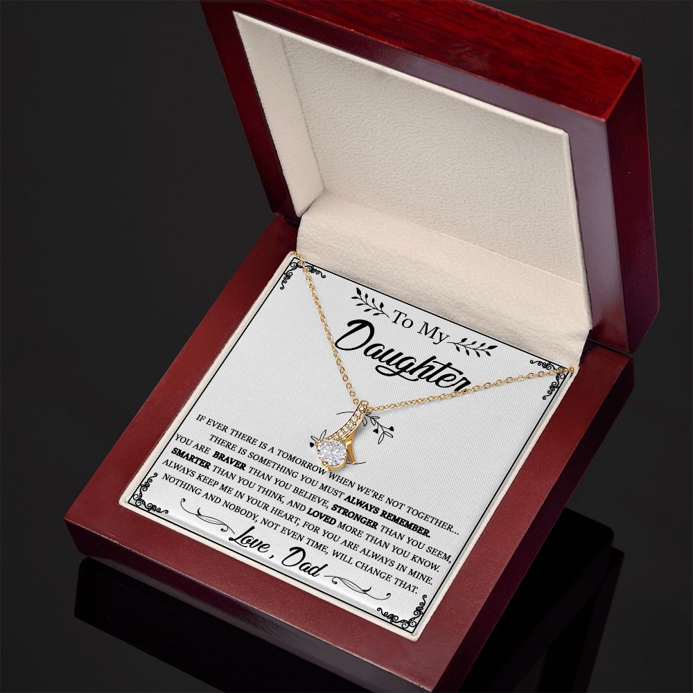 114B Daughter Necklace From Dad, To My Daughter Necklace, Christmas Birthday Gifts