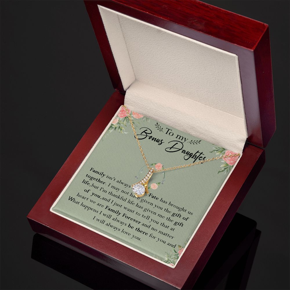 52B To my Bonus Daughter Necklace, Bonus Daughter, Step Daughter Gift, Gift Birthday