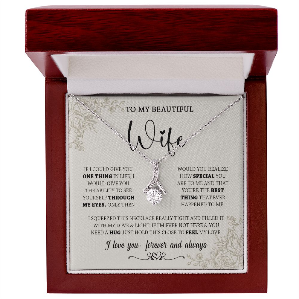 438B To My Wife Necklace, Gifts For Wife, Love Necklace Gifts For Wife From Husband