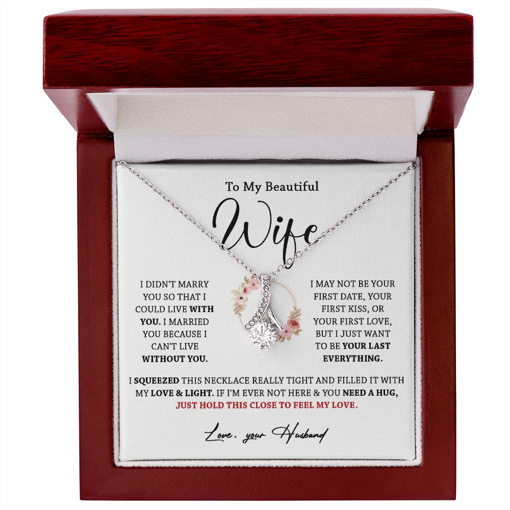 612B To My Wife Necklace, Gift For Wife, Valentines Gift For Wife, Necklace For Wife