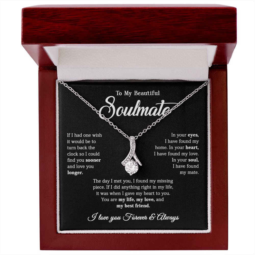 616B To My Soulmate Necklace, Gift for Wife, Girlfriend, Valentine Gift,Birthday Gift