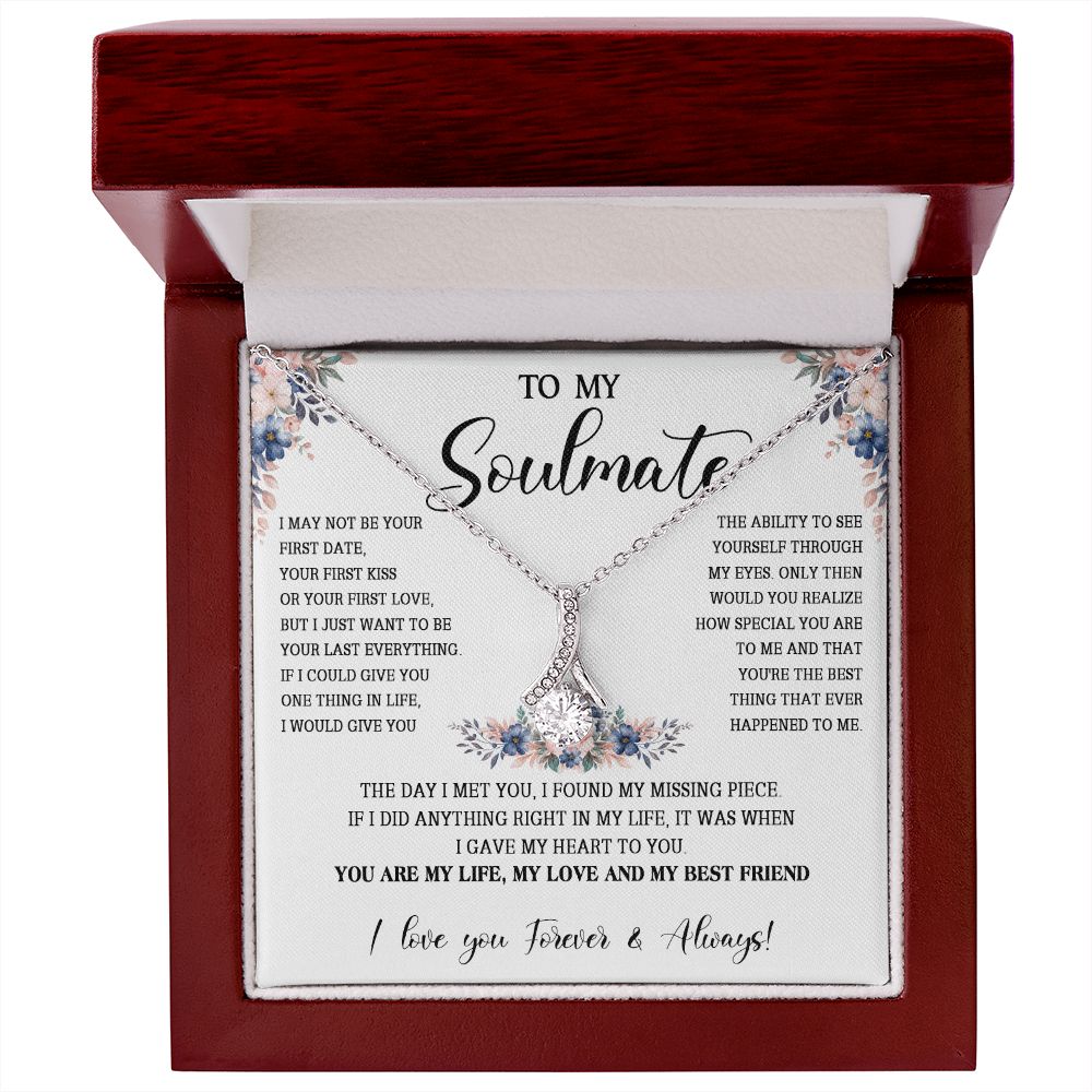474B To My Soulmate Necklace, Gift For Her, Christmas Gift For Her, Gift For Soulmate