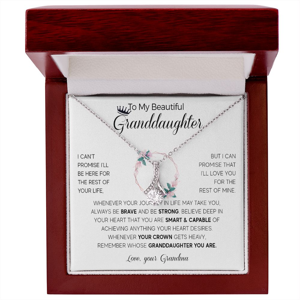 564B To My Granddaughter Necklace, Birthday Gifts For Granddaughter from Grandma