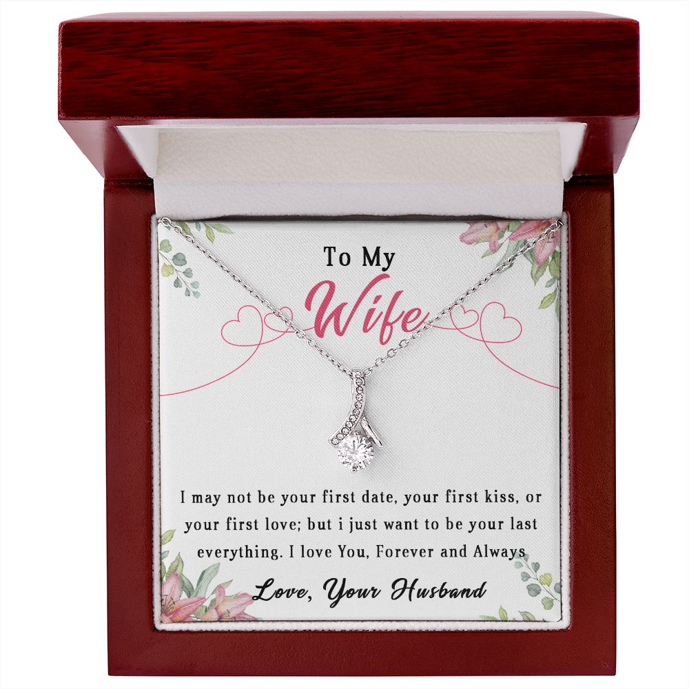 81B To My Wife Necklace, Wife Anniversary Gift From Husband, Necklace Gift Birthday