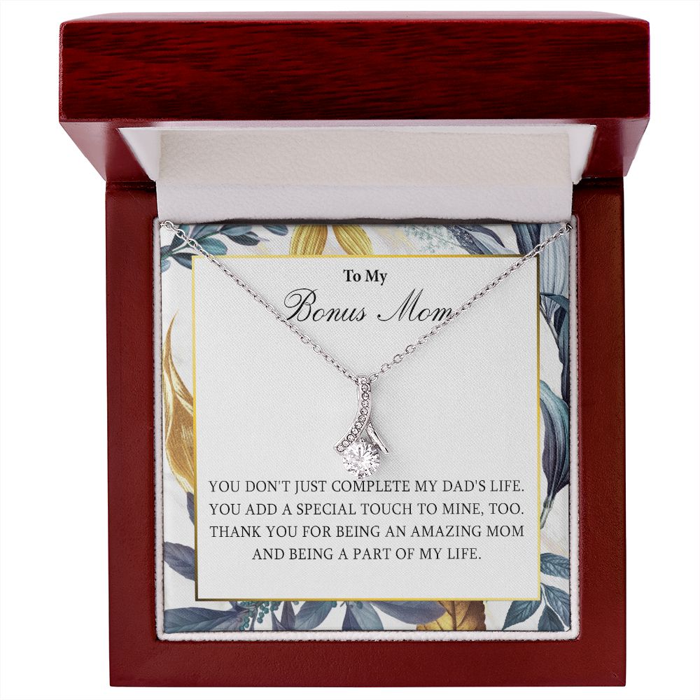 551B Necklace Gift for Bonus Mom, To My Bonus Mom Necklace, Mother Necklace, Birthday