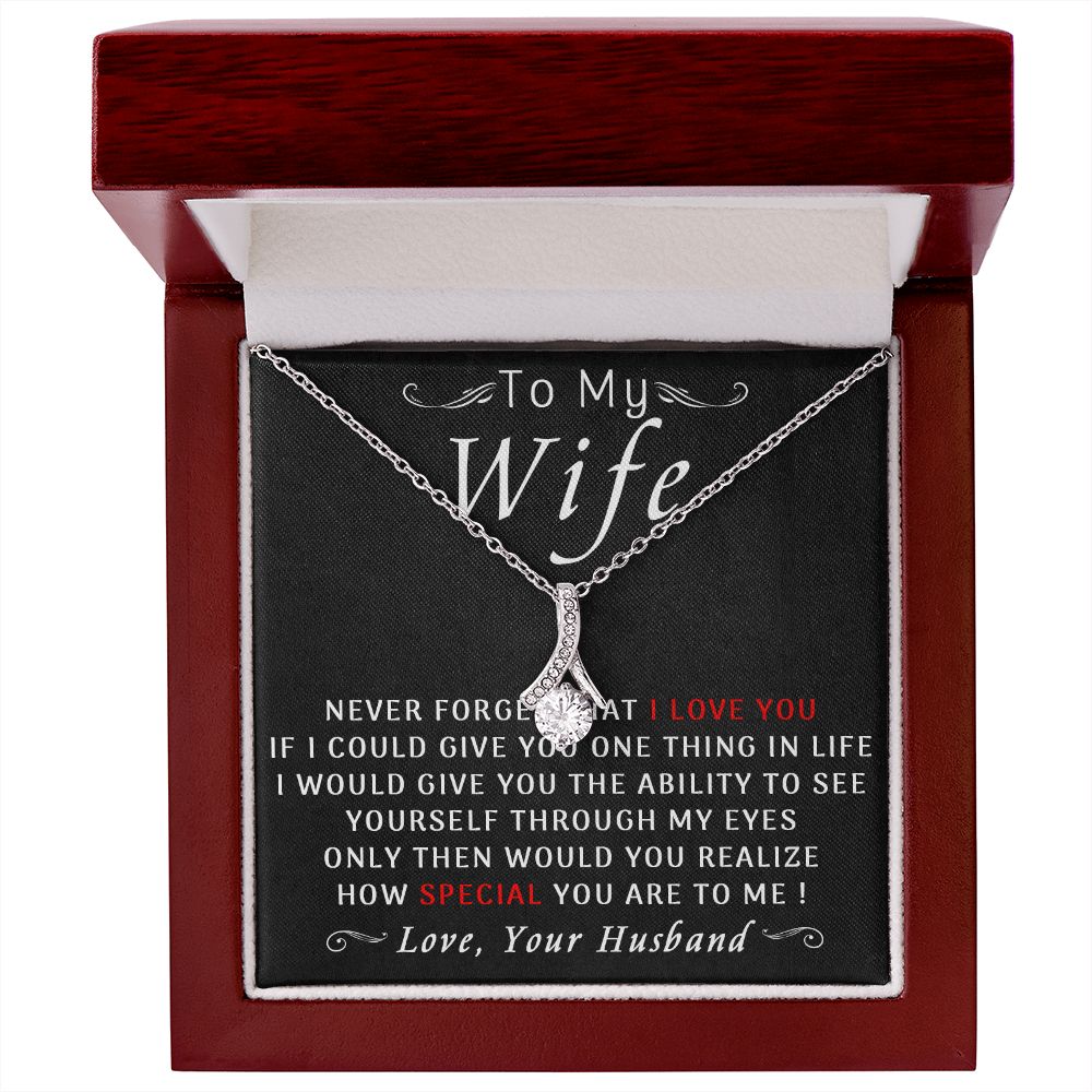 78B To My Wife Necklace, Gift For Wife From Husband, Wife Birthday Gift Necklace