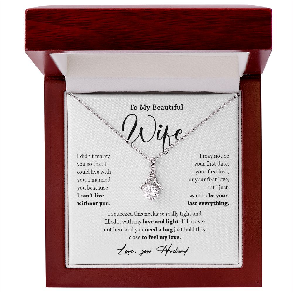 449B To My Wife Necklace, Valentine Gift For Her, Gift For Soulmate, Gift Birthday