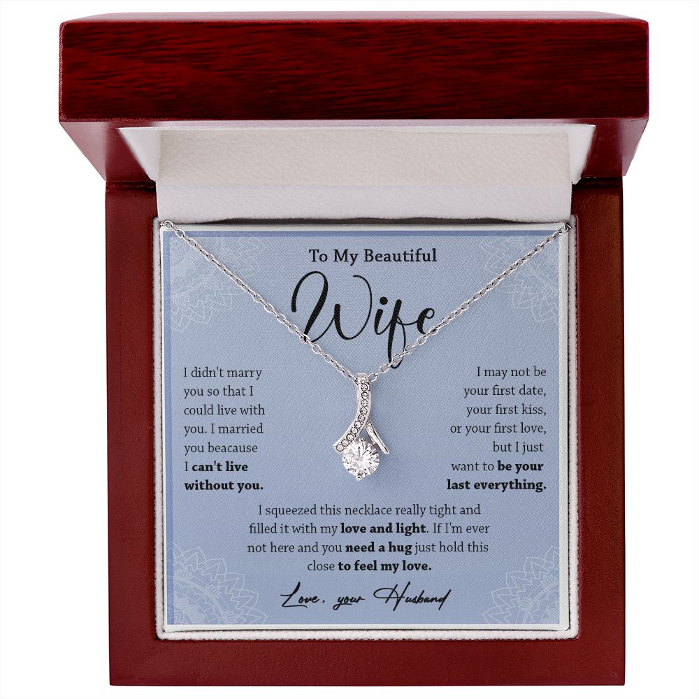 472B To My Wife Necklace, Necklace Gifts For Wife From Husband, Gift For Soulmate