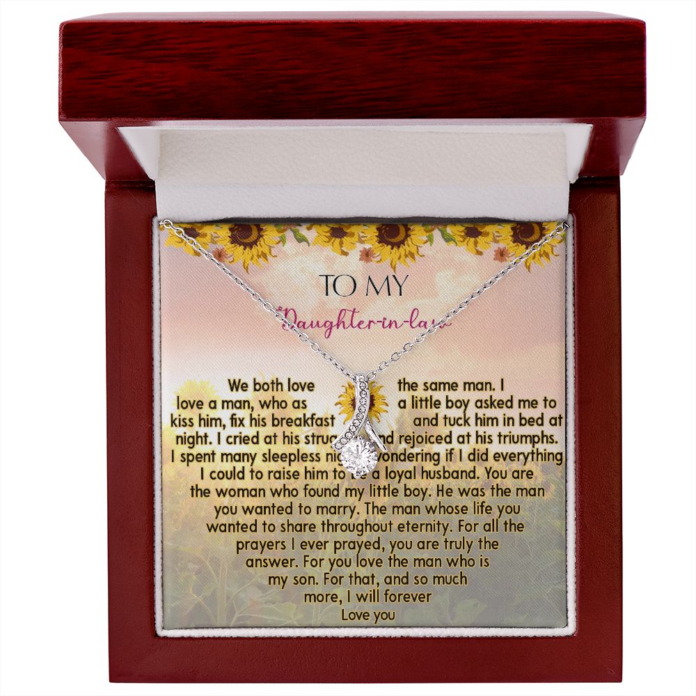 425B To My Daughter In Law Necklace from Mother In Law I Will Forever Love You