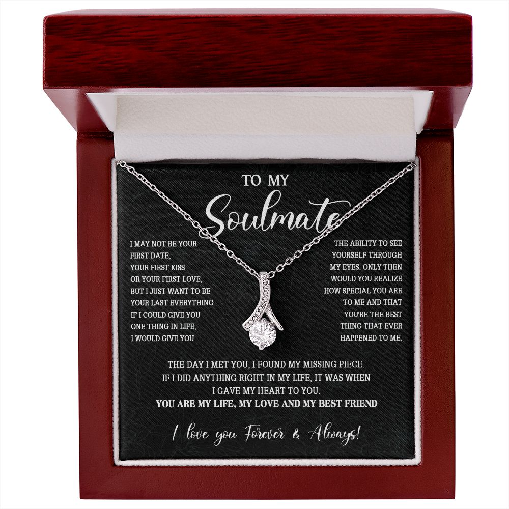 473B To My Soulmate Necklace, Christmas Gift For Her, Gift For Soulmate, Gift For Her