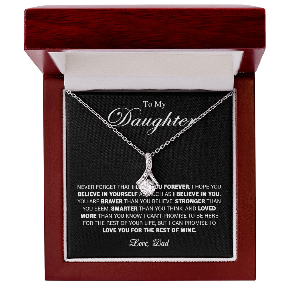 627B To My Daughter Necklace, Gift For Daughter from Dad, Birthday Gift For Daughter