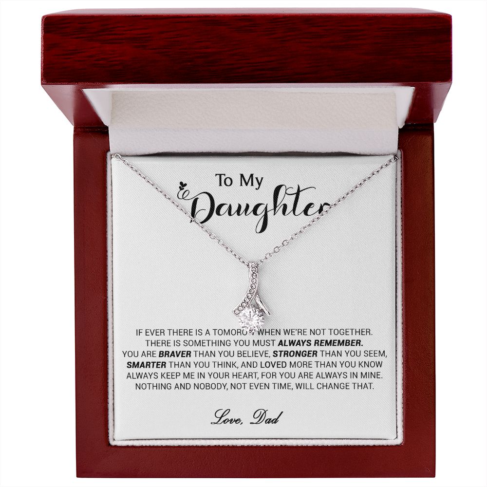 440B To My Daughter Necklace, Birthday Gift For Daughter From Dad, Christmas Gift