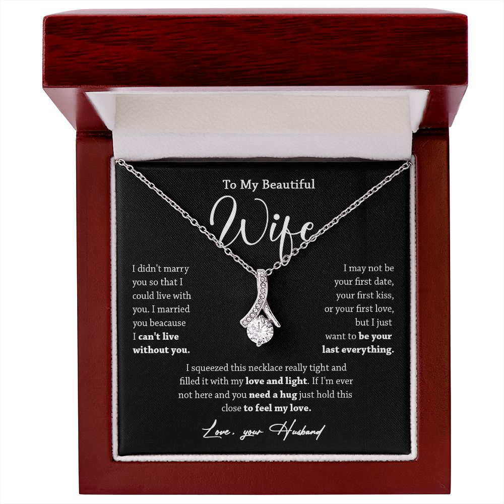 452B To My Wife Necklace, Valentine Gift For Her, Gift For Soulmate, Gift For Her