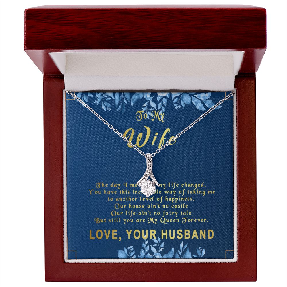 77B To My Wife Necklace, Gift For Wife, Anniversary Gift For Wife, Gift Birthday