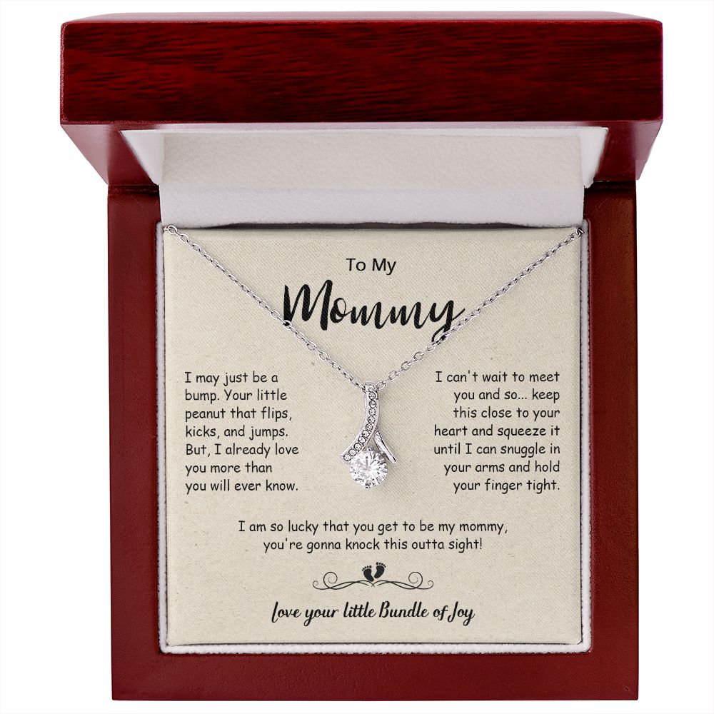 439B To My Mom Necklace, Christmas, Birthday Gift From Son, Daughter, Mom To Be Gift