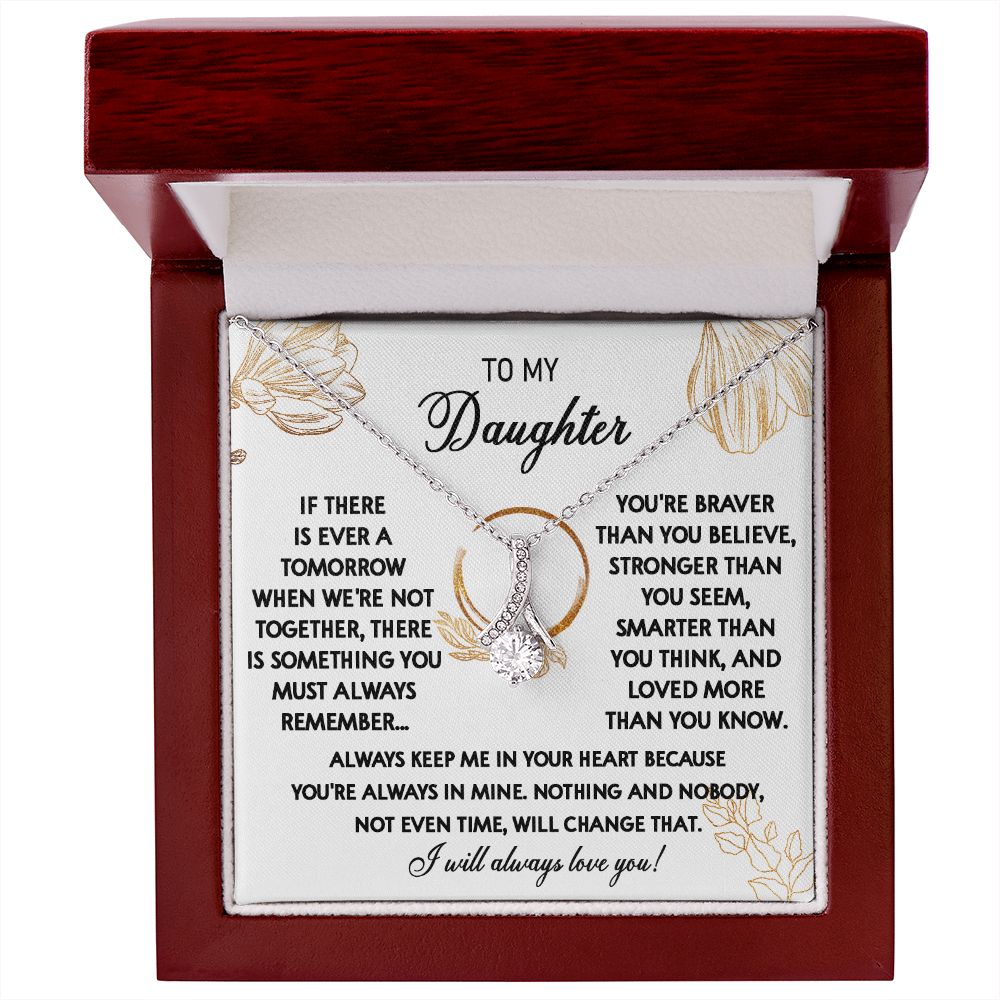111B To My Daughter Necklace, Daughter Gift From Dad, Mom, Xmas Gift, Birthday Gift