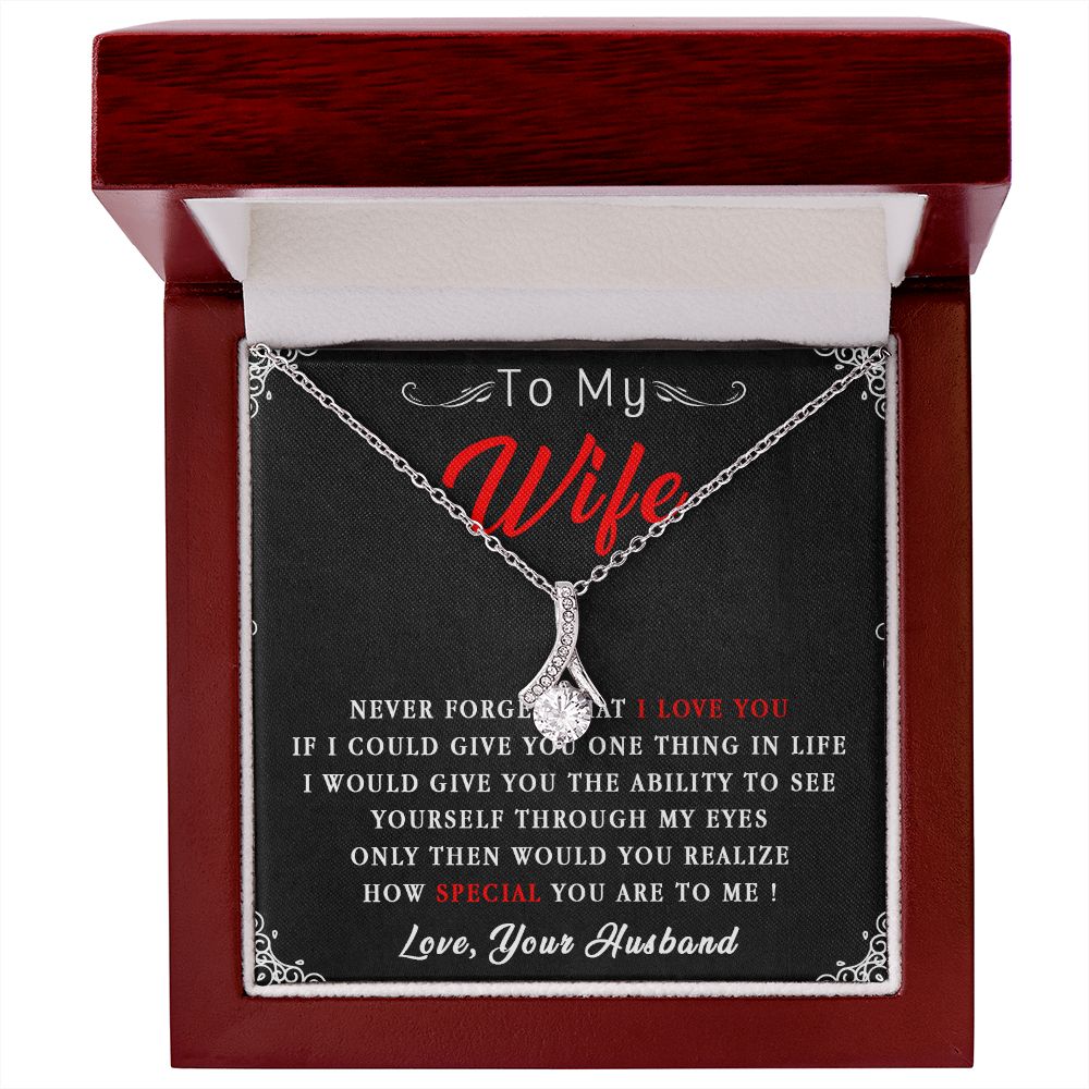 87B To My Wife Necklace, Necklace Gift For Wife, Anniversary Gift, Birthday Gift
