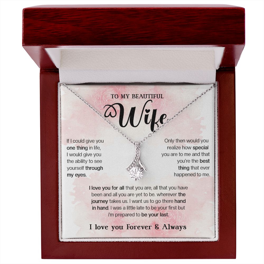 465B To My Wife Necklace, Xmas, Valentine Gifts For Her, Gift For Girlfriend Wife