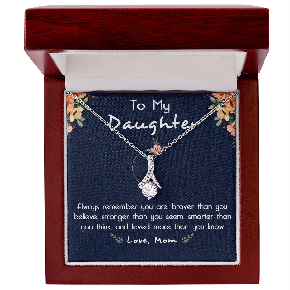 116B To My Daughter Necklace, Gift For Daughter From Mom, Birthday Gifts, Xmas Gift