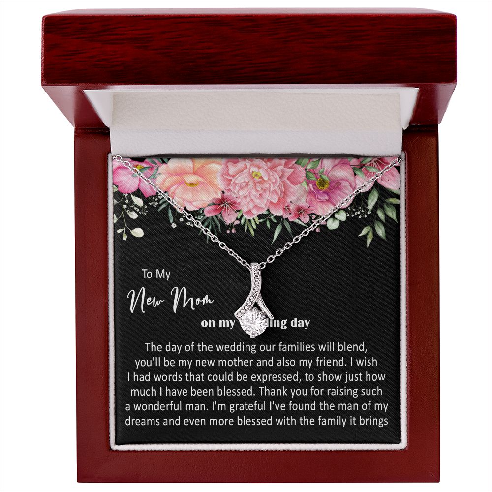 415B To My New Mom On My Wedding Day You'll Be My New Mother Also My Friend Necklace