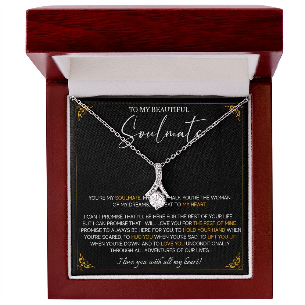 490B Soulmate Jewelry Necklace, To My Soulmate Necklace, Gifts for Wife, Girlfriend